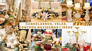 CANDELABROS  VELAS  CENTROS NAVIDEÑOS  IDEAS HERMOSAS amp SENCILLAS [upl. by Mattias245]