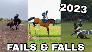 EQUESTRIAN FAILS amp FALLS 2023😱😵 💫 [upl. by Bogoch85]