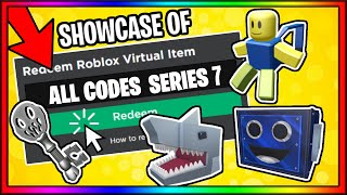 ALL ROBLOX TOY CODE ITEMS SERIES 7 SHOWCASE [upl. by Purdum172]