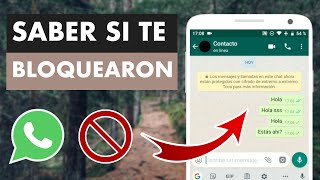 TRUCO CÓMO SABER SI ME BLOQUEARON EN WHATSAPP 🚫 [upl. by Eiramanel]