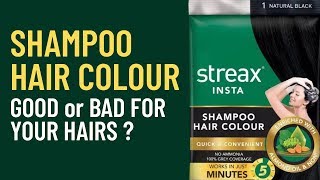 Shampoo Hair Color Streax Review  Damaging Hair  Real Experience [upl. by Enilram946]