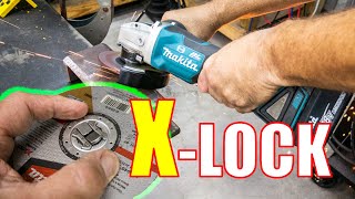 EZ Wheel Changes  Makita XAG26 X Lock Grinder Review BRUSHLESS [upl. by Radek]