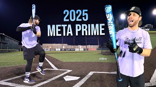 Hitting with the 2025 META PRIME  USSSA Baseball Bat Review new exit velo PR [upl. by Burbank]