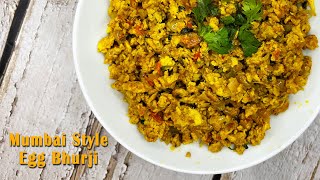 Mumbais Spicy Egg Bhurji  A Street Food Classic [upl. by Ojeibbob]