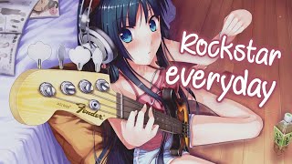 Nightcore  Rockstar Everyday  Lyrics [upl. by Nellaf]