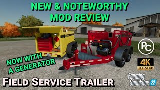 Field Service Trailer  Mod Review  Farming Simulator 22 [upl. by Orat618]