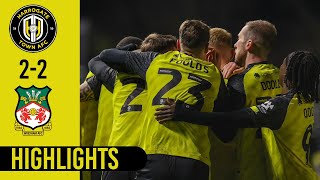 Harrogate Town v Wrexham highlights [upl. by Tongue465]