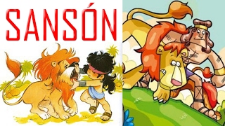 LA HISTORIA DE SANSÓN ANIMADA PARA NIÑOS [upl. by Krefetz]