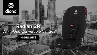 Diono® Radian® 3R®  AllinOne Convertible Car Seat  Product Highlights  2018Present [upl. by Maximo]