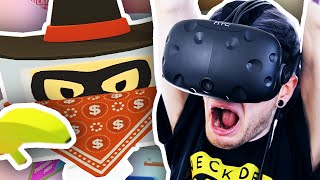 I GET ROBBED IN VR  Job Simulator [upl. by Jedd]