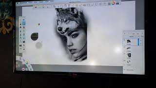 como montar uma tattoo realista no Sketchbook da Autodesk para iniciantes [upl. by Happy]