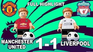 Manchester united 11 Liverpool  Lego Football Premier League  Brick Build HD [upl. by Fedak753]