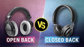 OpenBack vs ClosedBack Studio Headphones – Whats The Difference [upl. by Kurt]