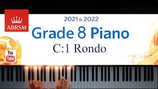 ABRSM 20212022 Grade 8 C1 Rondo  B Bartók Piano exam piece [upl. by Nairred]