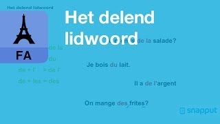 Frans  Het delend lidwoord [upl. by Jenda]