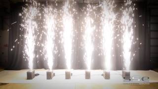 Sparkular indoor cold spark fountain in Cleveland ohio [upl. by Aekahs869]