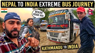 Nepal To India By Bus  Kathmandu To Sonauli Border  Nepal Bus [upl. by Cormick34]