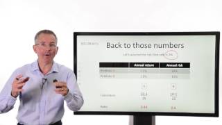 Tim Bennett Explains How to weigh up funds using the Sharpe Ratio [upl. by Amihsat]