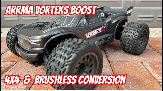 Arrma Vorteks Boost 4x4 Upgrade and Brushless Conversion [upl. by Nevetse]