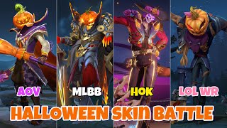 Halloween amp Scary Skin Theme Comparison 2024  MLBB VS AOV VS HOK VS LOL Wild Rift Ultra HD [upl. by Etyam869]