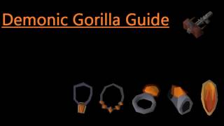 OSRS Demonic Gorilla Guide 2017 30 kills per trip [upl. by Naeerb]