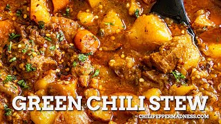 Green Chili Stew with Pork  One Pot Wonder [upl. by Nich]