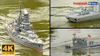 SUPER DETAILED RC SHIPS BOATS and SUBMARINES SRCMBC Navy Day 2017 UltraHD and 4K [upl. by Ezara112]