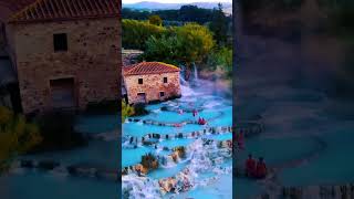 Natural thermal springs of Italy  Saturnia italy [upl. by Eidarb]