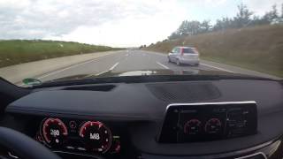 2016 BMW 730d xDrive  Fast Drive  200 km German Autobahn  Vmax [upl. by Svirad]