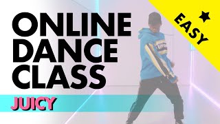 Online dance class for beginners  Juicy  Vincent Vianen [upl. by Acisej213]