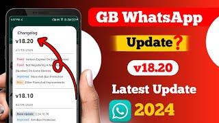 How to update gb whatsapp v1820 kaise kare [upl. by Tigirb329]