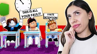 MY SISTER and I GOT LOCKED IN DETENTION For 24 HOURS SHE WAS SO MAD  Roblox  Meep City [upl. by Nnyleuqaj191]