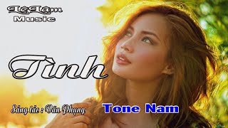 Karaoke  TÌNH Tone Nam  Văn Phụng  Lê Lâm Music [upl. by Ylra]