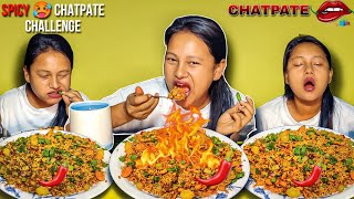 SPICY 🥵 CHATPATE EATING CHALLENGE 😜  TIKA SUMAN [upl. by Lolly]