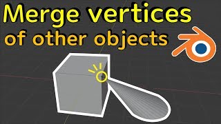 How to merge vertices of other objects blender 3d tutorial [upl. by Benedix]