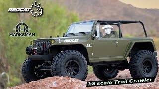 The Redcat TC8Marksman  18 Scale Brushed Electric Trail Crawler [upl. by Oiceladni439]