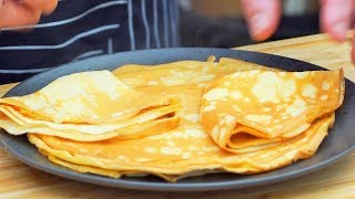 Naleśniki delikatne i chrupiące   Tasty Crepes Recipe Oddaszfartucha [upl. by Bremble]