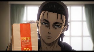 Eren Goes To McDonalds Dubbed [upl. by Tteragram]