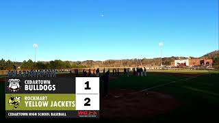 BASEBALL Cedartown Bulldogs at Rockmart Yellow Jackets [upl. by Luigino815]