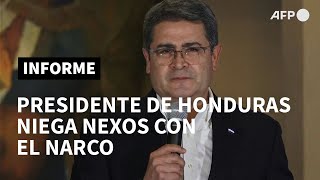 Presidente de Honduras dice que grabaciones de la DEA niegan que sea narcotraficante  AFP [upl. by Corotto323]