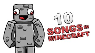 10 SONGS IN MINECRAFT  10 Songs in Real Life Parodie  Alphastein [upl. by Oalsinatse]