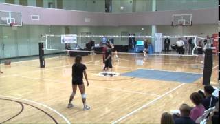 A Great Serving and Receiving Drill from John Dunning  Volleyball 2015 30 [upl. by Dnalloh]