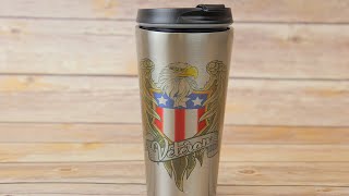 How to Sublimate the 16 oz Stainless Steel Tumbler [upl. by Sidwohl]