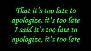 One Republic  Apologize Lyrics [upl. by Torrence380]