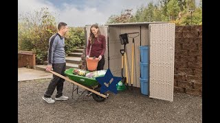 Lifetime 53 Cubic Feet Vertical Storage Shed  Model 60280  Features amp Benefits Video [upl. by Reeba180]