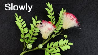 ABC TV  How To Make Powder Puff Flower Slowly  Craft Tutorial [upl. by Yenahteb222]