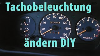 DIY  Tachobeleuchtung ändern [upl. by Willem]