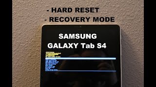 Samsung Galaxy Tab S4 How to HARD RESET and RECOVERY MODE [upl. by Esikram391]