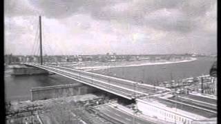 Verschiebung der Oberkasseler Brücke in Düsseldorf [upl. by Berga366]