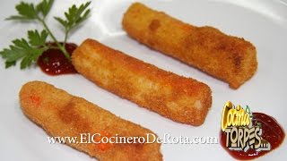 🦀 PALITOS DE CANGREJO Rebozados 🦀 Surimi Rebozado ✅ [upl. by Assilla]